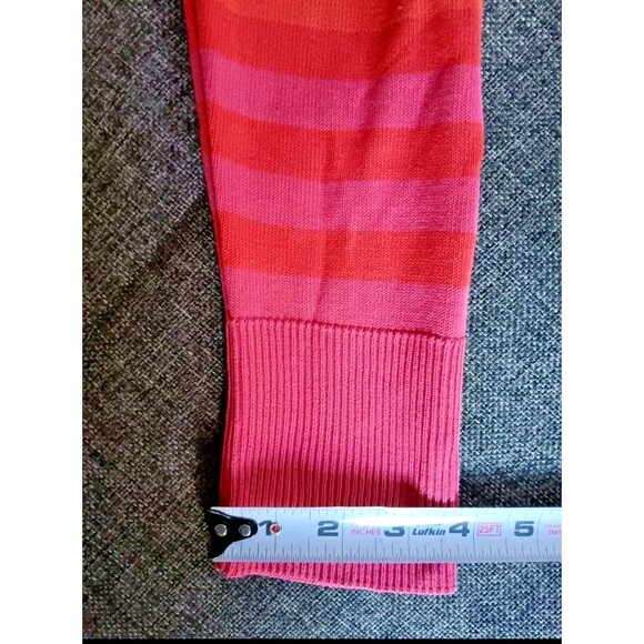 Sweater size M Womans Coldwater Creek red Pink cardigan long sleeve with v neck - Picture 7 of 10